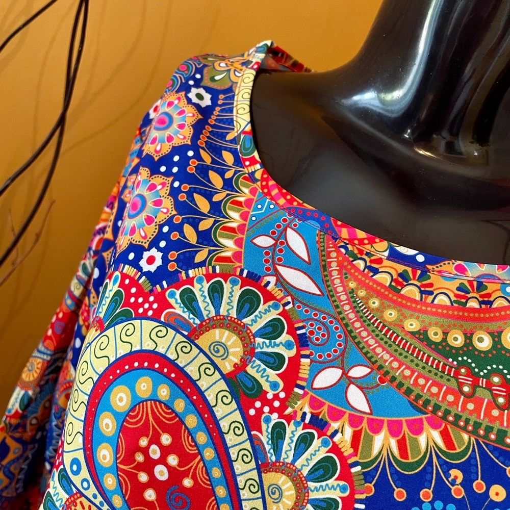 Hippy Vibes long sleeve dress ( small ) - Picture 3 of 4